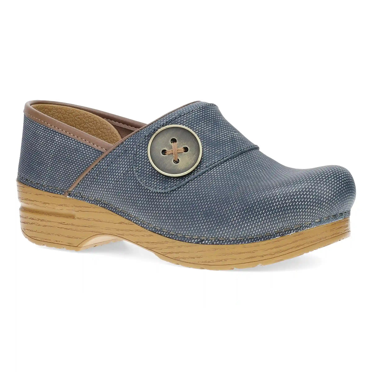 Professional Button Denim Leather