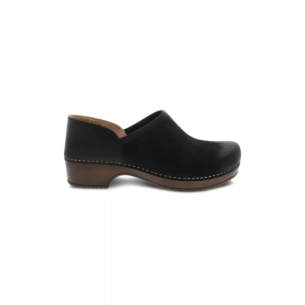 Brenna Black Burnished Suede